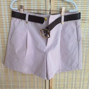 NWOT SIZE XL Women's Light Pink Shorts with Belt
